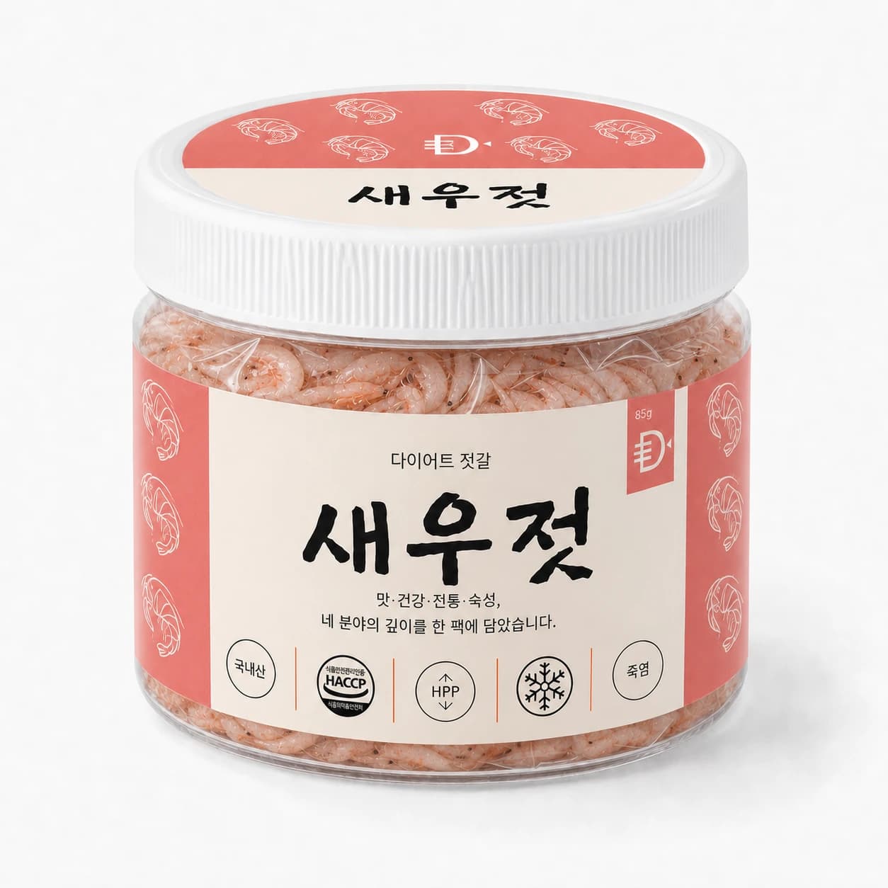 새우젓 용기 85g