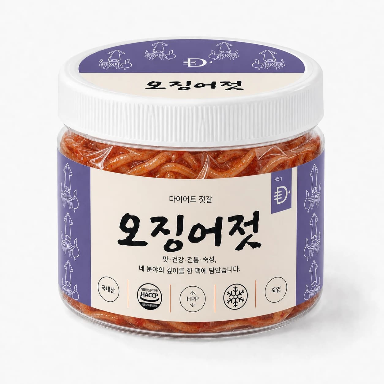 오징어젓 용기 85g