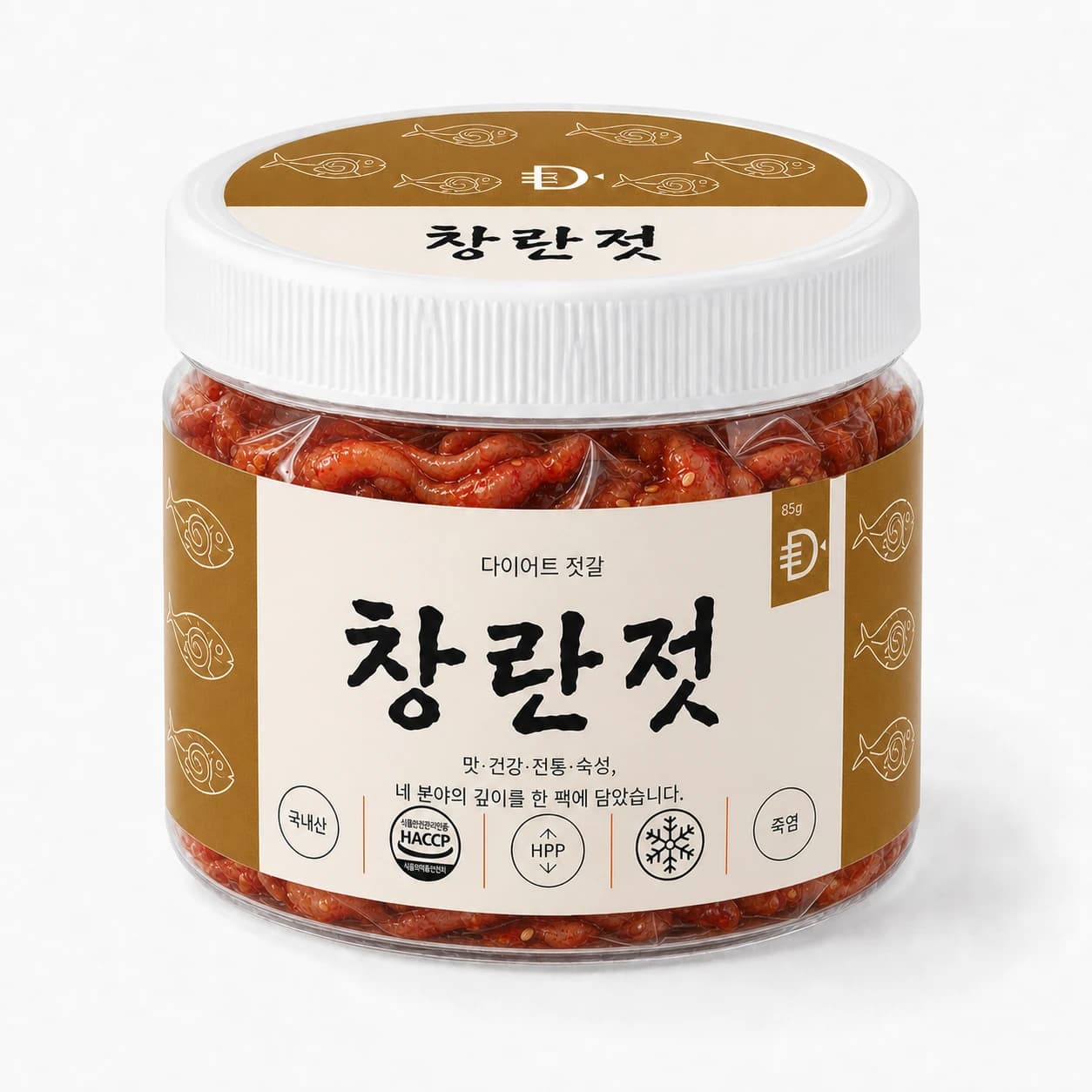 창란젓 용기 85g
